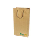 Kraft Wine Bag Size M - 200 X 100 X 370 mm dimensions for wholesale custom order Malaysia