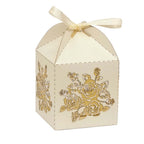Laser Cut Candy Gift Box design 001CR01 (cream) - wedding doorgift candy box wholesale