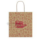 Eco-friendly christmas festive paper bag Size M for gift packaging