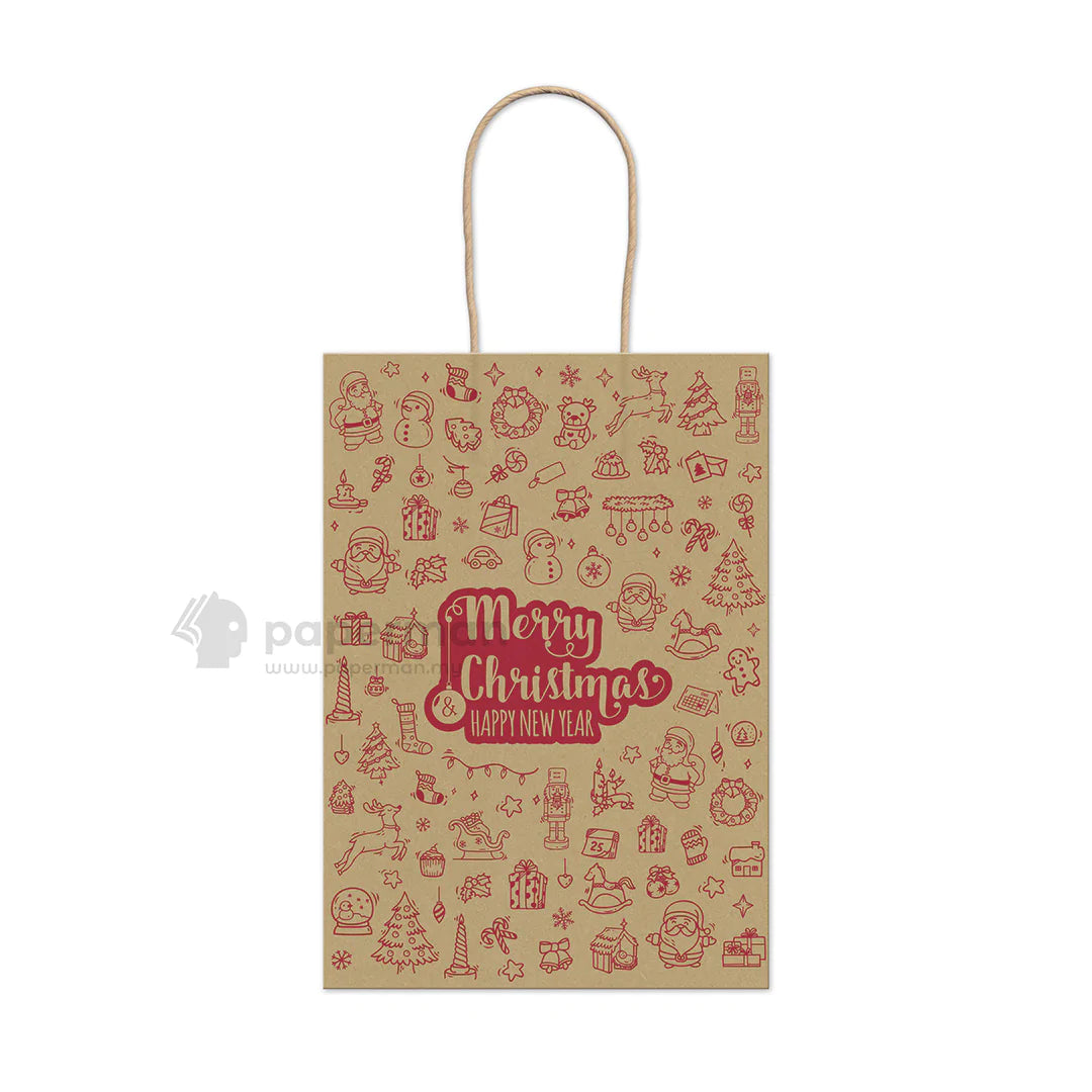Wholesale Christmas gift packaging paper bag Size S