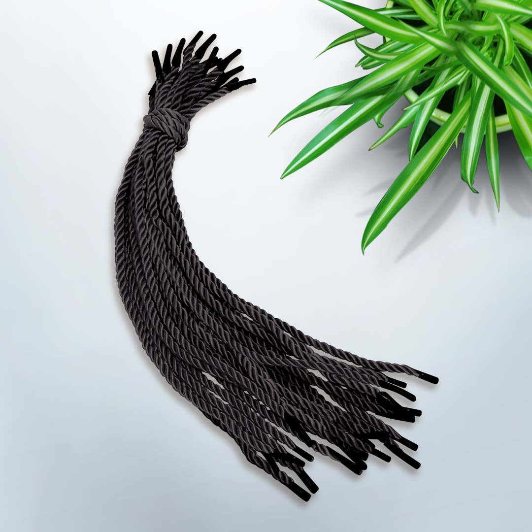 4.5mm x 12"/30cm Length Nylon String design BLK204 black - gift bag handle replacement