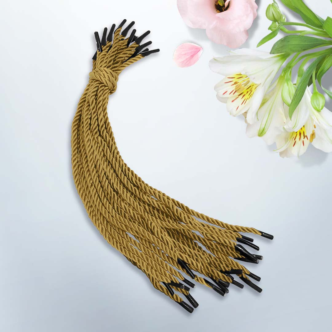 4.5mm x 12"/30cm Length Nylon String design GOL209 gold- gift bag handle replacement
