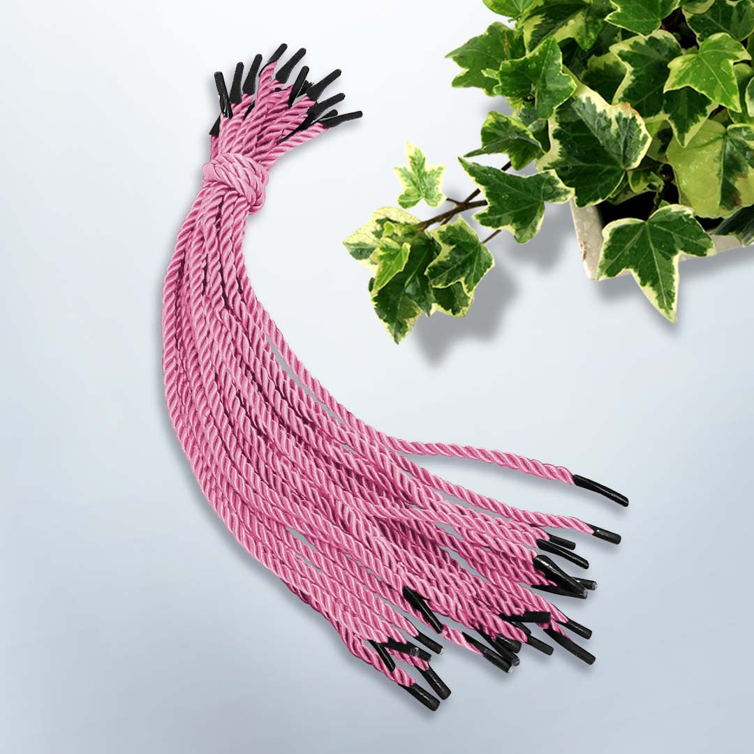 4.5mm x 12"/30cm Length Nylon String design PNK215 pink- gift bag handle replacement