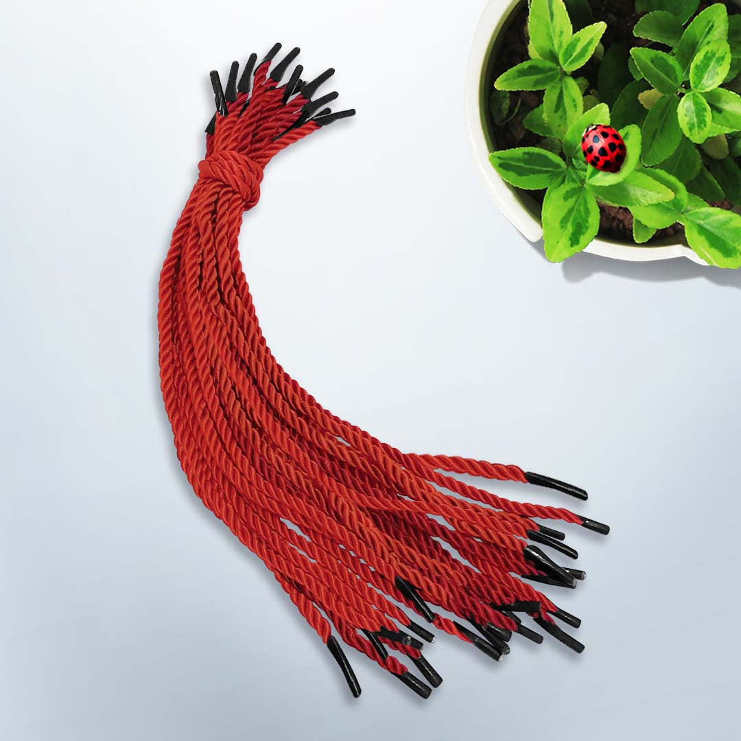 4.5mm x 12"/30cm Length Nylon String design RED202 red- gift bag handle replacement