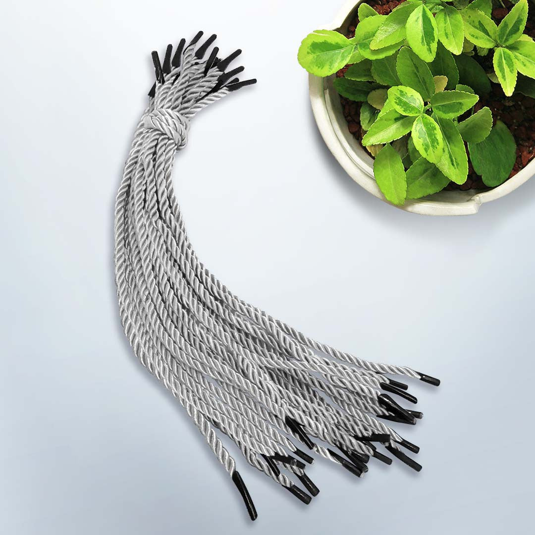 4.5mm x 12"/30cm Length Nylon String design SVR207 silver - gift bag handle replacement
