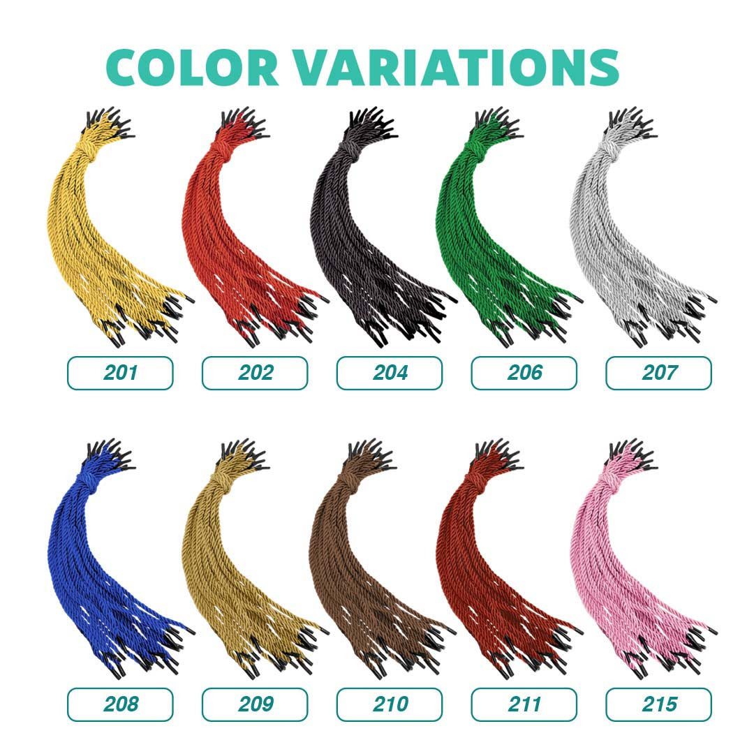4.5mm x 12"/30cm Length Nylon String - color variations available for bulk Malaysia order