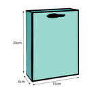 Pastel Matte Paper Bag dimensions 15 X 6 X 20 cm - doorgift packaging