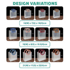 PP Tote Color Handle Transparent Bag - size & design variations available for bulk Malaysia order