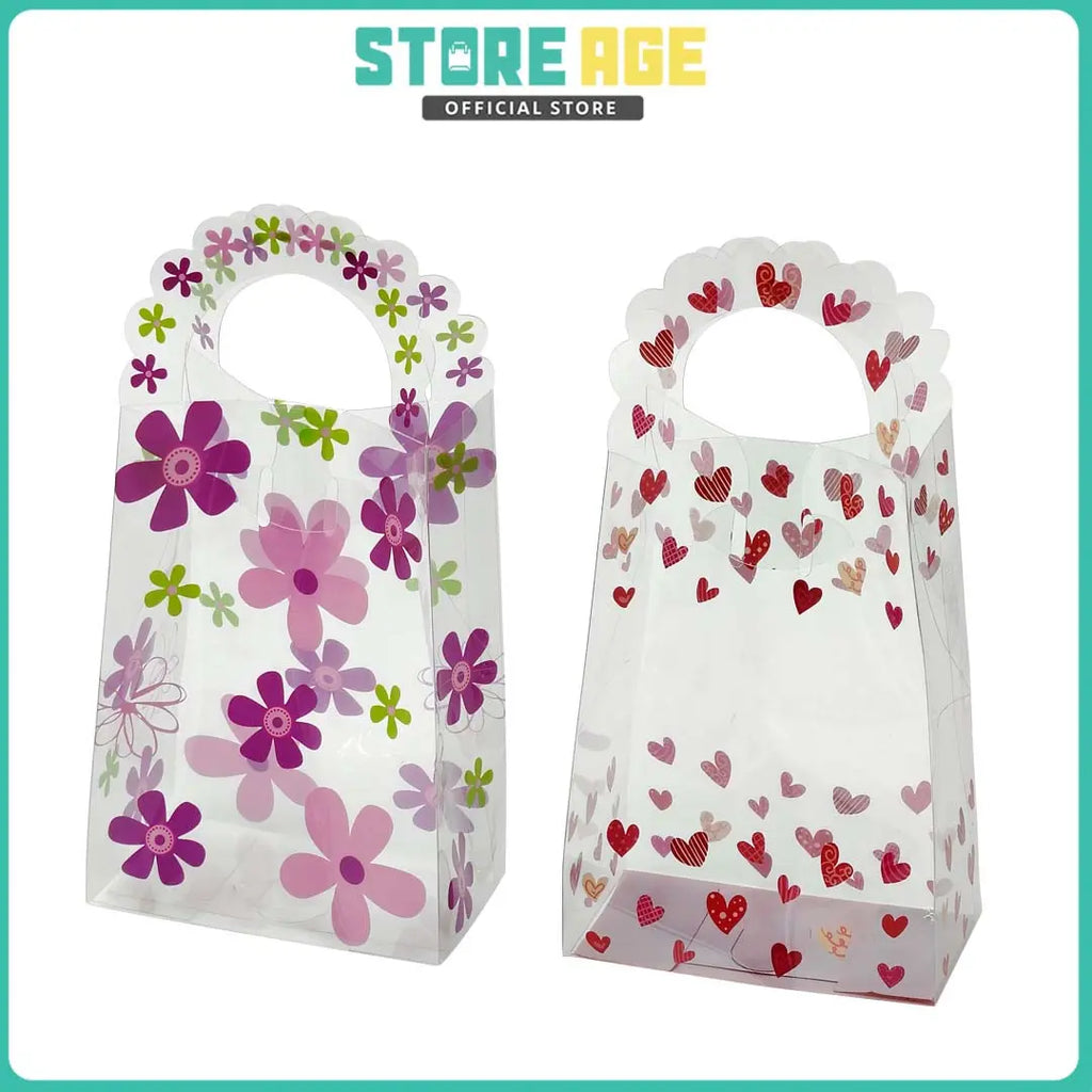 PVC Floral Transparent Bag for reusable shopping bag - wholesale Malaysia