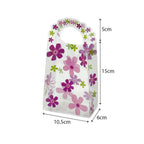 PVC Floral Transparent Bag - design PP01 pink floral reusable doorgift bag 