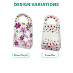 PVC Floral Transparent Bag - design variations available for bulk Malaysia order
