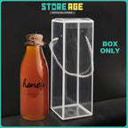 PVC Transparent Bottle Box with Handle for bottle packaging - wholesale Malaysia