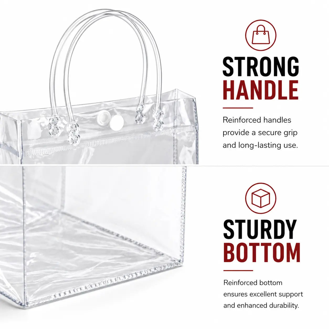 PVC Plain Transparent Bag characteristics - clear gift bag wholesale Malaysia