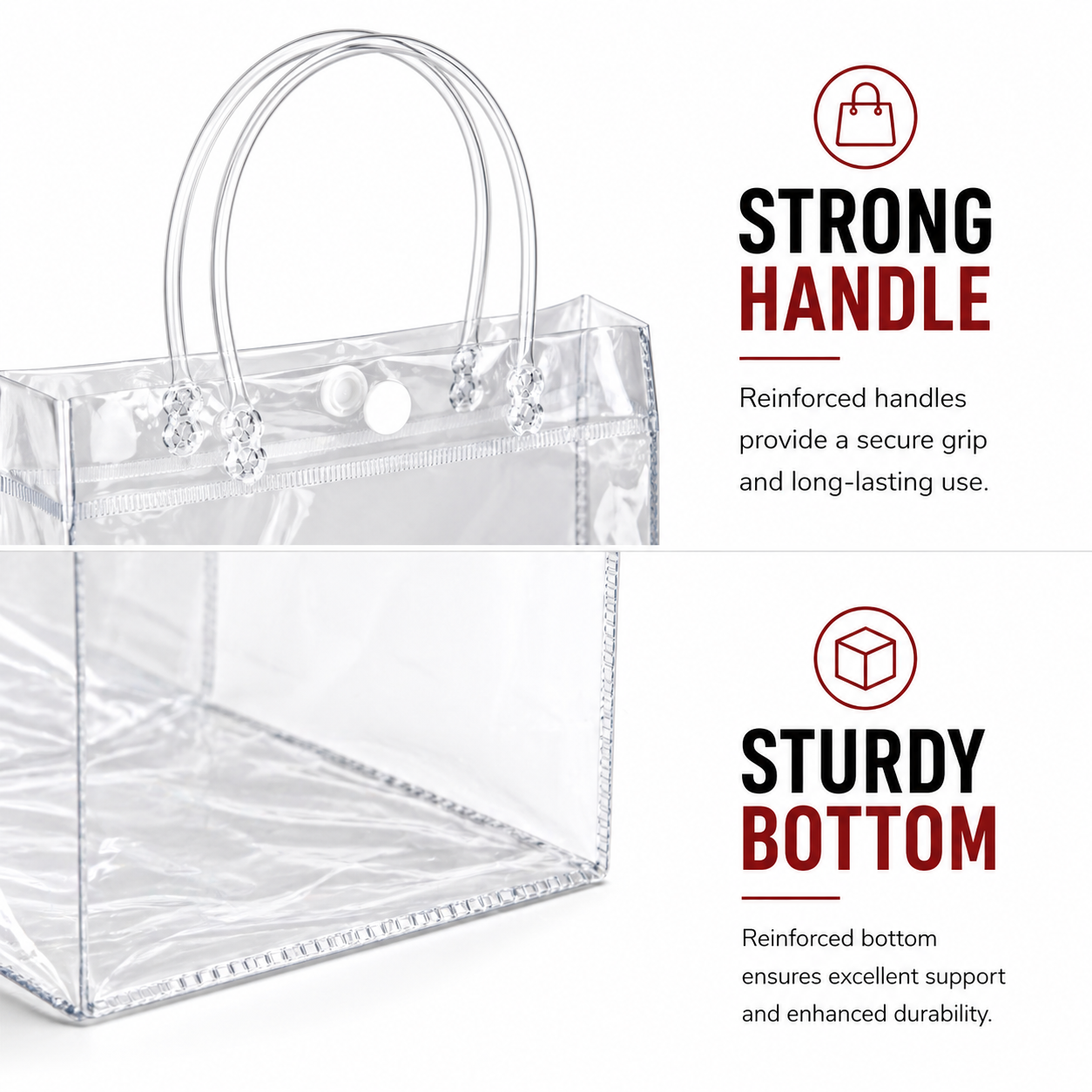 PVC Plain Transparent Bag characteristics - clear gift bag wholesale Malaysia