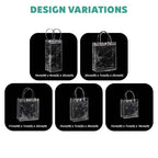 PVC Plain Transparent Bag variant size - clear gift bag wholesale Malaysia