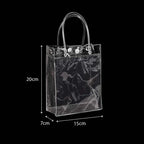 PVC Plain Transparent Bag PLA02 15 x 7 x 20 cm - clear gift bag wholesale Malaysia
