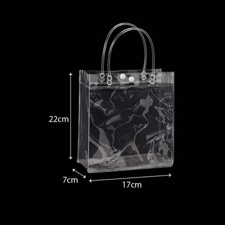 PVC Plain Transparent Bag PLA03 17 x 7 x 22 cm - clear gift bag wholesale Malaysia