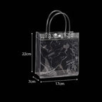 PVC Plain Transparent Bag PLA03 17 x 7 x 22 cm - clear gift bag wholesale Malaysia