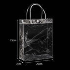 PVC Plain Transparent Bag PLA04 20 x 7 x 25 cm - clear gift bag wholesale Malaysia