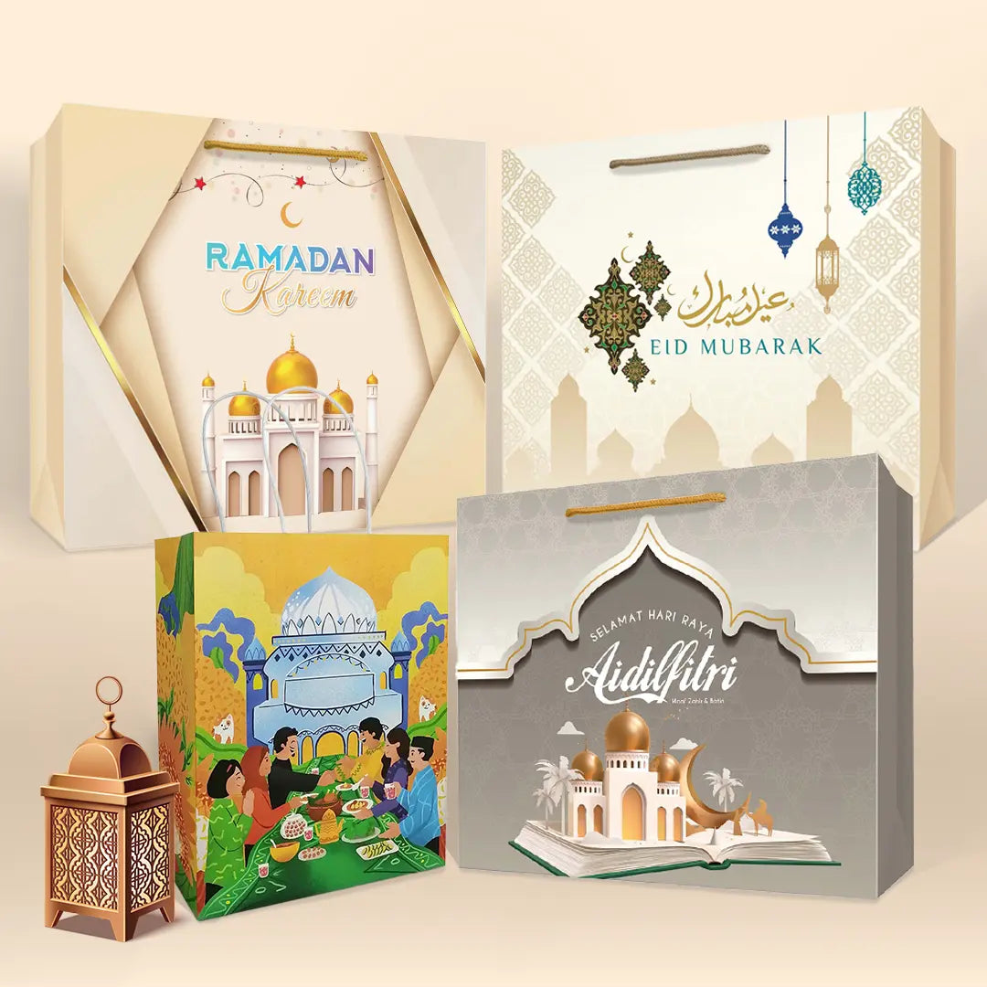 Raya Festive Paper Bag for doorgift Raya, kenduri kahwin - wholesale Malaysia