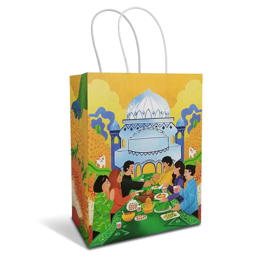 Raya Festive Paper Bag Size S - doorgift Raya, kenduri kahwin