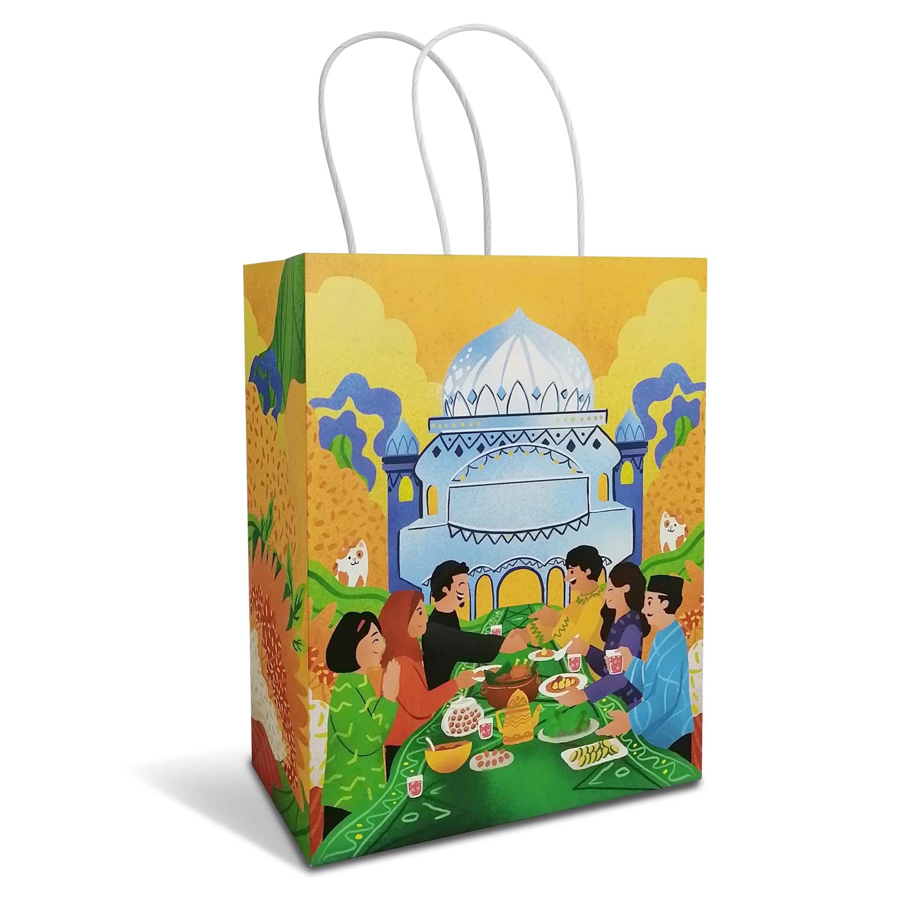 Raya Festive Paper Bag Size S - doorgift Raya, kenduri kahwin