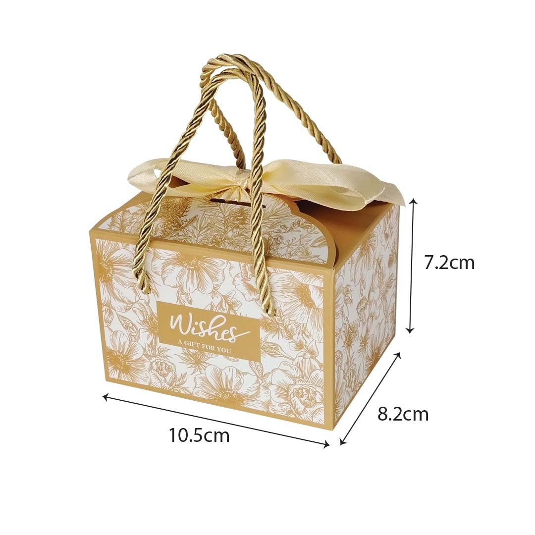 Rectangular-Shaped Gift Box color design yellow - doorgift kahwin packaging