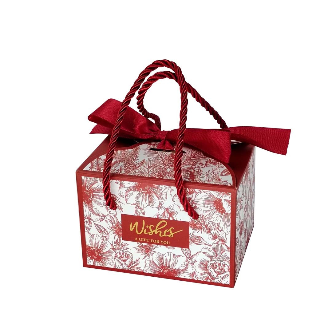 Rectangular-Shaped Gift Box color design red - doorgift kahwin packaging