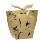 Luxury Ribbon Gift Box with Hot Stamping design LB03GL01 (gold) - doorgift kahwin packaging