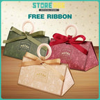 Rope Triangular Luxury Gift Box dimension for wedding favor / sweet candy box - wholesale Malaysia