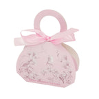 Ring Handle Candy Gift Box design 006PK01 (pink) - wedding favor / sweet box