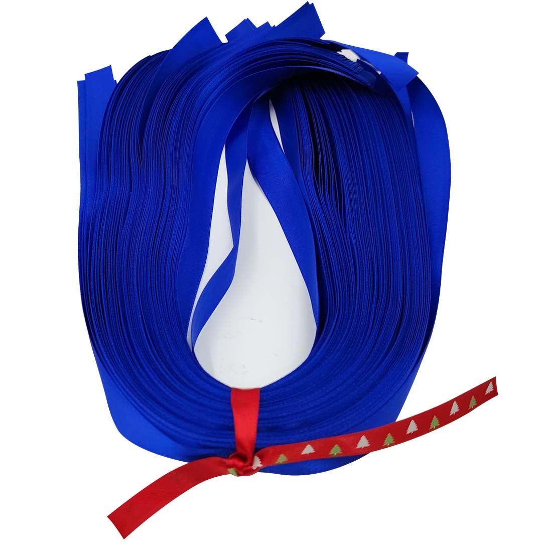 2cm Flower Bouquet Satin Ribbon (60CM) - Blue variant for florist & gift wrapping supply