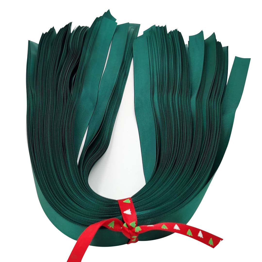 2cm Flower Bouquet Satin Ribbon (60CM) - Green variant for florist & gift wrapping supply Malaysia