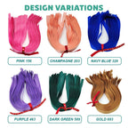 2cm Flower Bouquet Satin Ribbon (60CM) - color variations available for bulk Malaysia order
