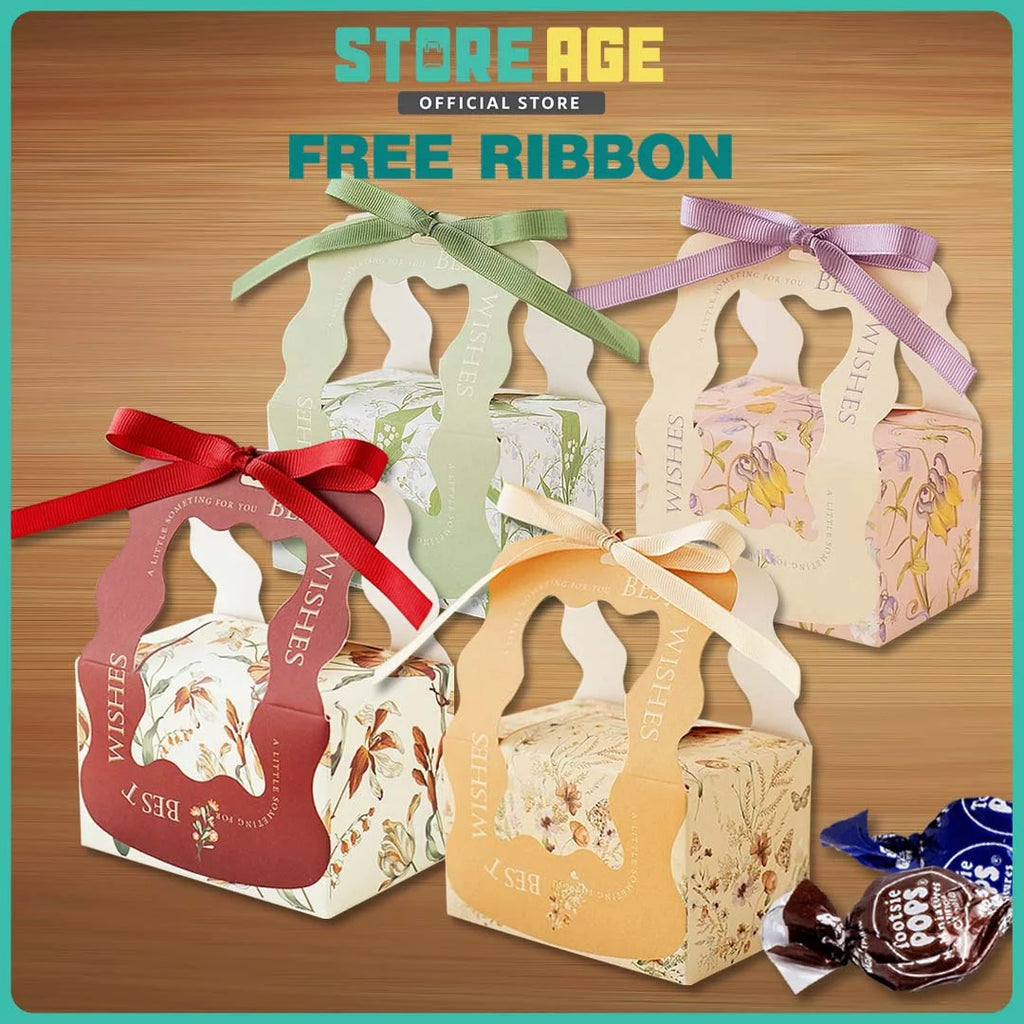 Small Rectangular Ribbon Gift Box for doorgift kahwin packaging - wholesale Malaysia