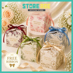 Small Square Floral Candy Box for wedding favor / sweet box - wholesale Malaysia