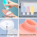 Refillable Travel Bottle Set for Shampoo Conditioner - Toiletries Malaysia