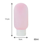 60ml Silicone Travel Bottle Size Guide Refillable Squeeze Bottle - wholesale Malaysia