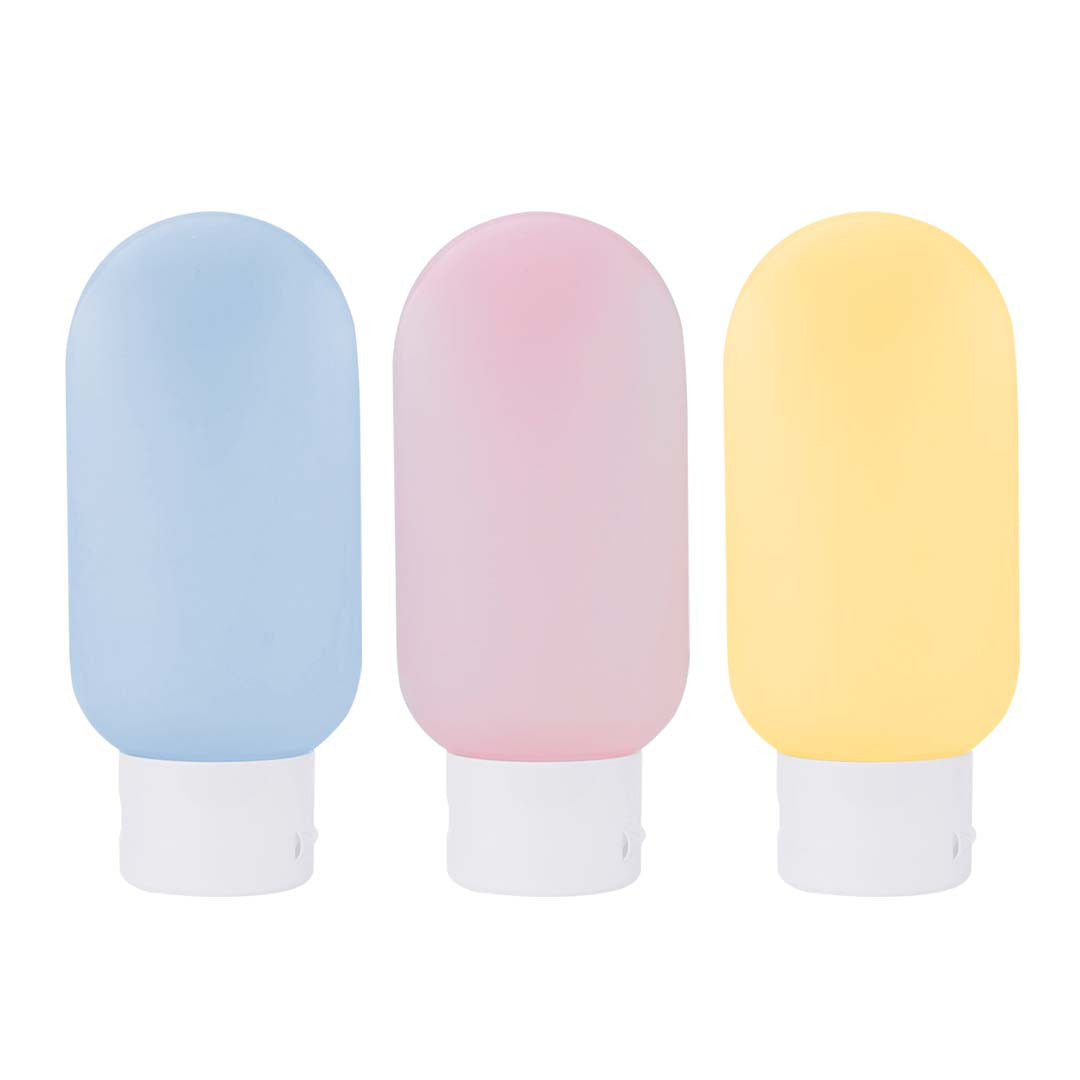 Soft Tube Travel Bottles Blue Pink Yellow Colour Variants 60ml - wholesale Malaysia