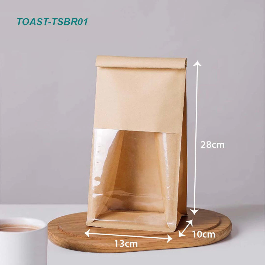 Toast Bag with Window design TSBR01 - bakery takeaway