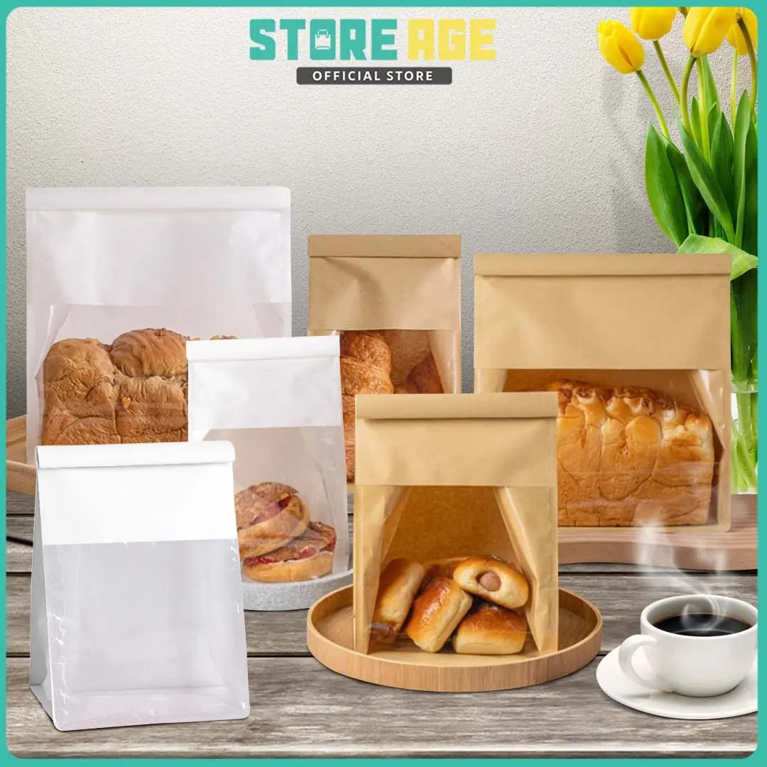 Toast Bag with Window for bakery takeaway - wholesale Malaysia
