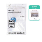 Transparent vacuum storage bag 40 X 60cm - travel size compression supply