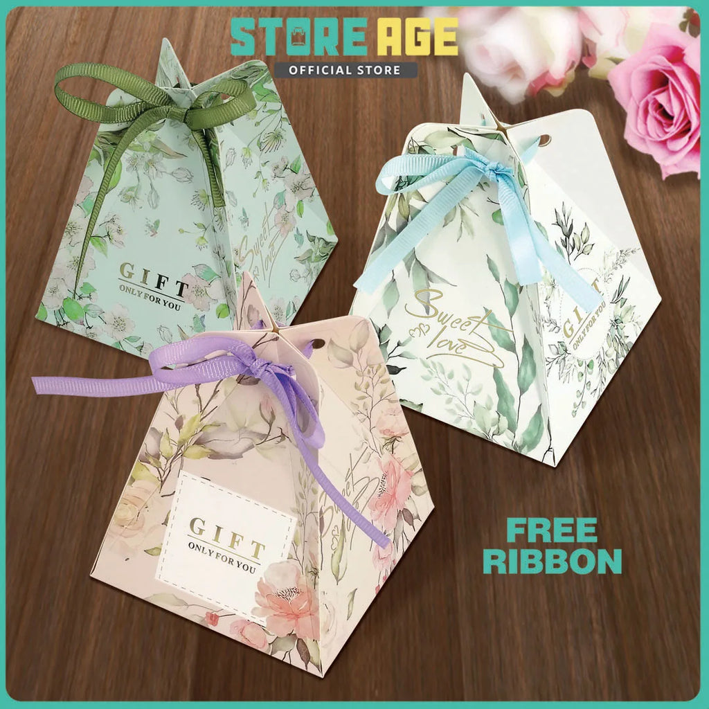 Triangular Pyramid Candy Box for wedding favor / sweet box - wholesale Malaysia