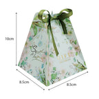 Triangular Pyramid Candy Box dimension - wedding favor / sweet box