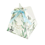Triangular Pyramid Candy Box design 008WH01 (white) - wedding favor / sweet box