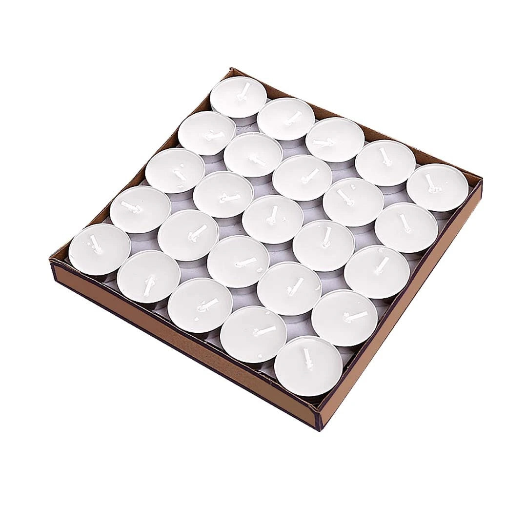 Unscented Candles in white for event decoration, wedding setup and DIY projects available bulk order Malaysia