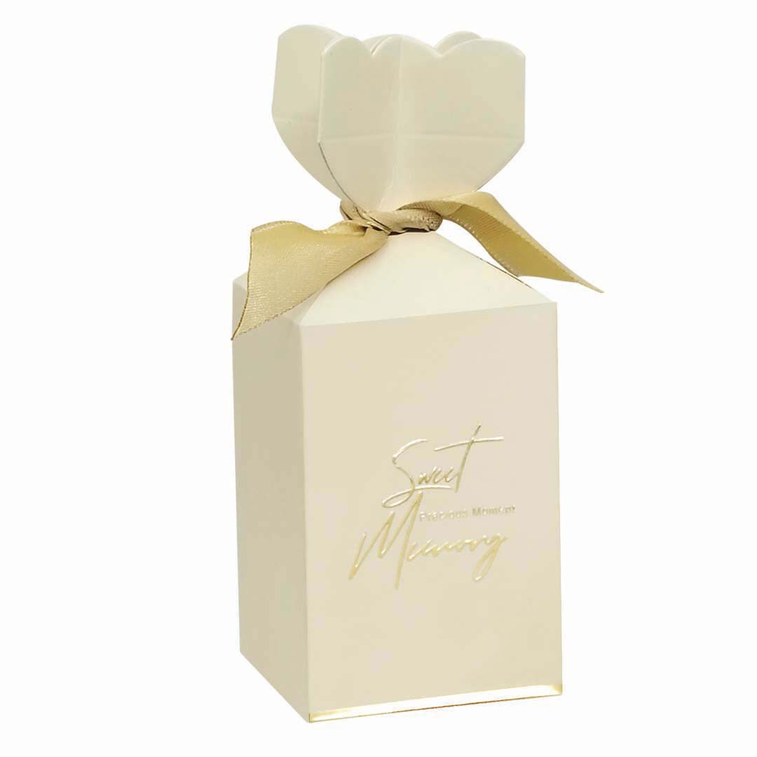 Vase-Shaped Candy Gift Box design 003CR01 Size M — cream plain wedding favour sweet box Malaysia