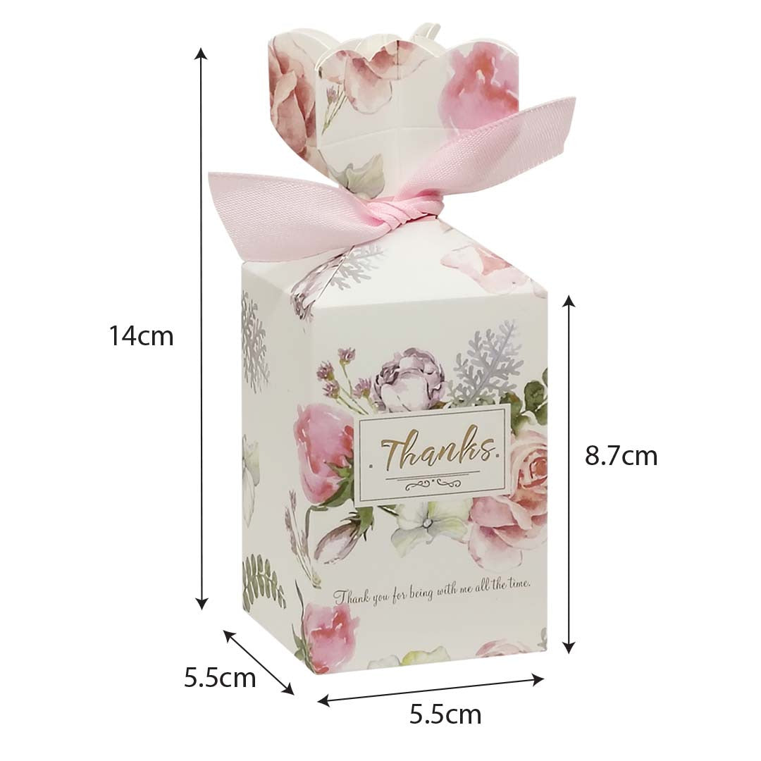 Vase-Shaped Candy Gift Box Size M (003M) dimensions — wedding favour sweet box wholesale