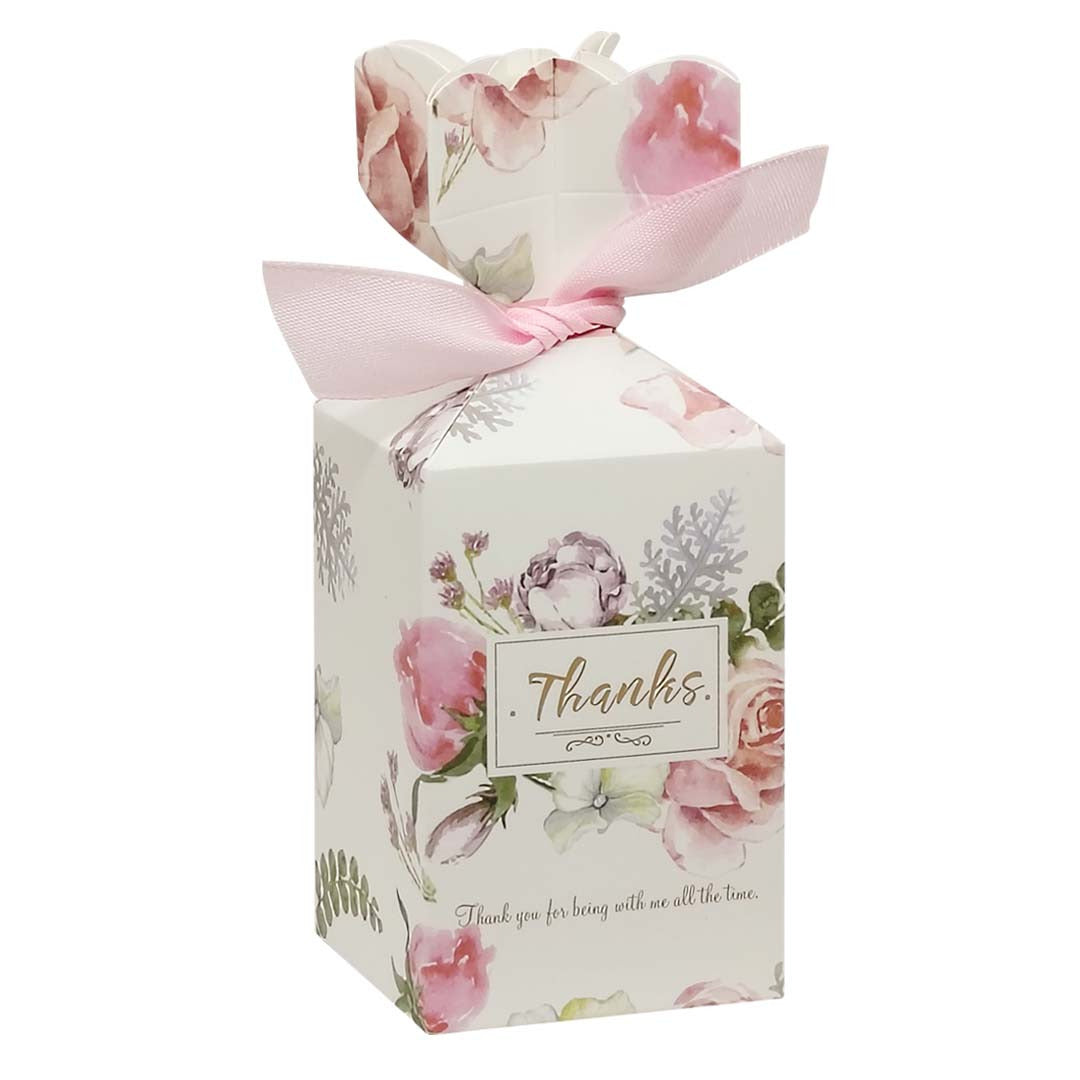 Vase-Shaped Candy Gift Box design 003FL01 Size M — rose floral wedding favour sweet box Malaysia