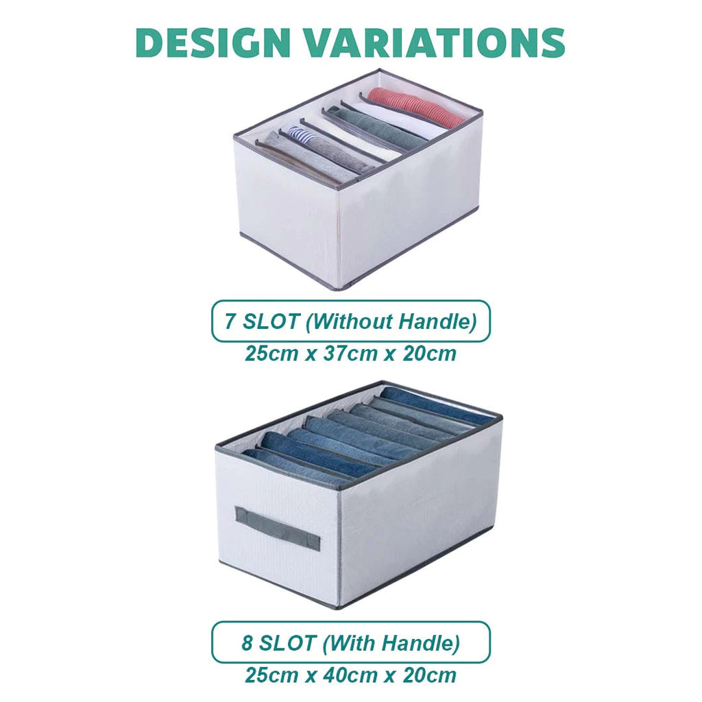 Wardrobe Organizer with Slot - size & design variations available for bulk Malaysia order